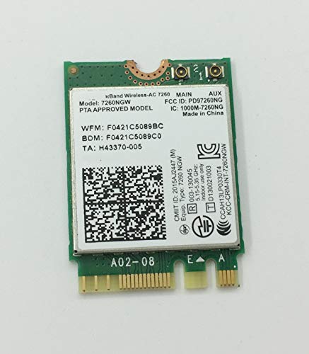 Tarjeta WiFi Dual Band Wireless-AC 7260NGW 867Mbps para DELL E6520 Inspiron 15 M3800 XPS 12 9Q33 XPS 13-9333 15-9530 miniatura 3