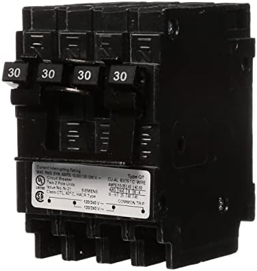 Siemens Q23030CT2 Two 30-Amp Double Pole Circuit Breaker