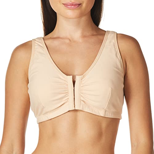 Amoena Womens Frances Front-Closure Leisure Bra, Nude, M C D 36 38 Us #TOP2