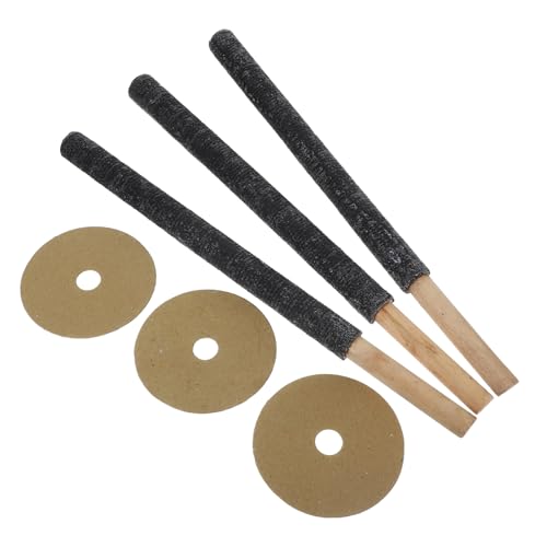 GANAZONO 3piezas Antorchas Para Exteriores De Madera Con Antorchas De Jardín Para Decoración Para Eventos Al Aire Camping y Fiestas