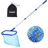 ★★ Recolector de hojas de piscina: este tipo de red desnatadora puede resistir muy bien el moho y las bacterias, y recolectar hojas, insectos, diversos desechos e incluso el polen que se acumula en la superficie de la piscina. Muy adecuado para limpiar piscinas o estanques, no solo puede ahorrarle tiempo, sino que también hace que su piscina sea cómoda y limpia