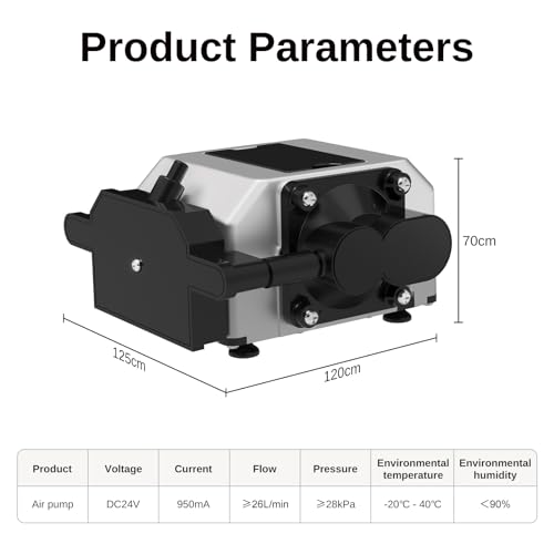 LASER TREE Air Assist, Laser-Luftunterstützungspumpe für Laserschneider und -gravierer, einstellbarer Luftstrom von 10–30 l/min zum Laserschneiden, saubere Schnitte mit glatten Kanten, 220 V