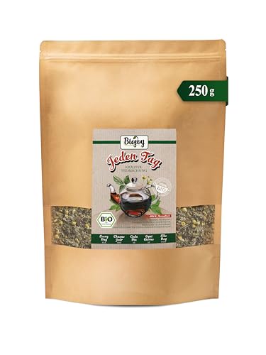 Biojoy Tisane BIO en vrac Chaque Jour (250 g), coques de cynorrhodon, feuilles de ronce et de framboisier et d’autres plantes