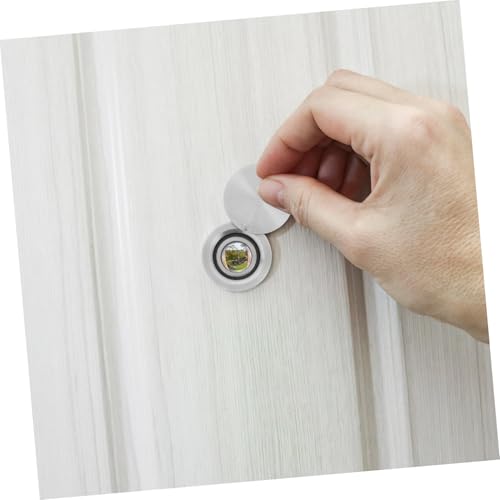 Visor de mirilla de ángulo ancho de latón para puertas gruesas, duradero, antimanipulación con cubierta protectora de lente, óptica de alta definición para seguridad en el hogar y la oficina miniatura 6