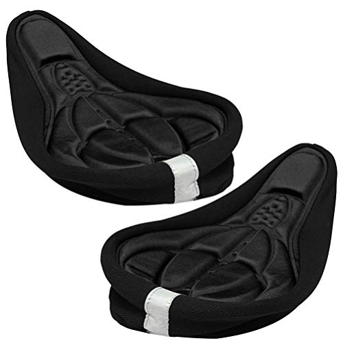 CLISPEED 2 Pcs Capa de Assento da Bicicleta Confortável Macio á  Prova D 'água 3D Protetor de Almof