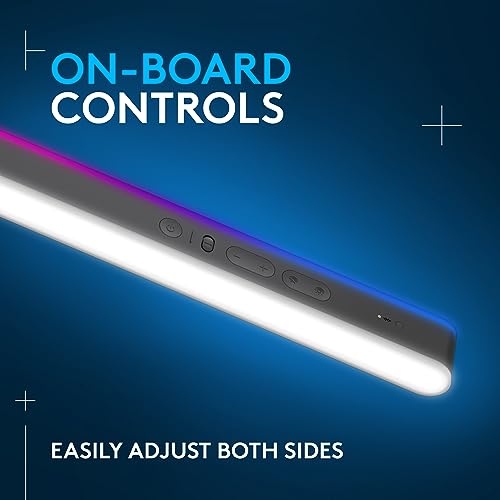 Logitech G Litra Beam LX Premium Dual-Sided RGB LED Gaming Light Bar for PC/Mac: Computer Monitor Streaming Key Light, LIGHTSYNC Compatible, Bluetooth & Onboard Controls, Fully Adjustable - Graphite by Logitech G - Image 6