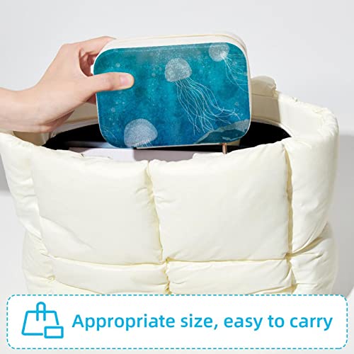 Boîte à bijoux de voyage méduse bleue idéale pour vos vacances - 6