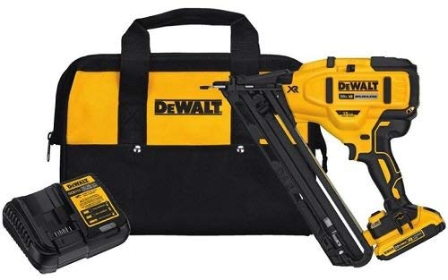 Dewalt DCN650D1R 20V MAX XR 15 Gauge Cordless Angled Finish Nailer (Renewed)
