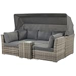 Patioco Loungeset Corte 5-teilig Braun Grau