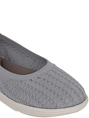 Image of Carlton London Women's Fly Knit Comfort Slip-On Ballet Flats