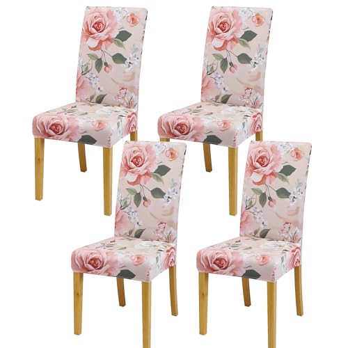 BIETYONE Pink Bubble Chair Covers, Stretch Seat Covers, Washable Protector