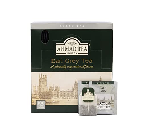 Ahmad Tea Earl Grey foil teabags, 100 Count
