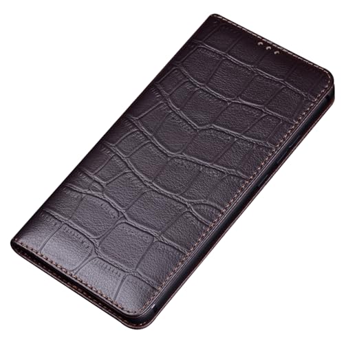Estuche de cuero Huawei Pura 70 Pro marrón para reuniones y uso diario