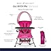 Baby Delight Go with Me Venture Portable Chair | Indoor and Outdoor | Sun Canopy | 3 Child Growth Stages | Pink