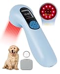BETISBE Handheld Red Light Therapy for Dogs, Pet/Human Cold Laser Therapy Device with Magnetic Cover, Pet Infrared Light Device for Joint and Muscle Pain Relief, Improve Healing (5*808nm & 10*650nm)