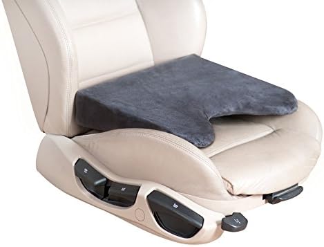 Matex 701 Premium Car Seat Cushion: Gray Foam Wedge. for Back Pain Support, Height Boost, Sciatica Relief