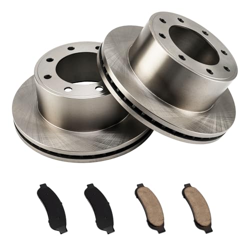 Torchbeam Rear Brakes and Rotors Kit, Brake Pads and Rotors Kit Compatible with 2005-2012 Ford F-250 Super Duty, 2009-2012 Ford F-350 Super Duty
