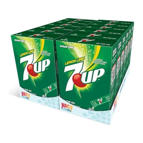 7-UP Powder Drink Mix – Sugar Free & Delicious (Lemon Lime, 72 Sticks) Cover