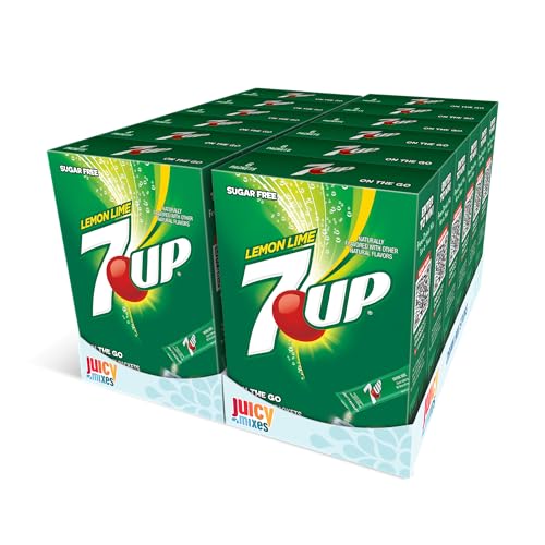 7-UP Powder Drink Mix – Sugar Free & Delicious (Lemon Lime, 72 Sticks)