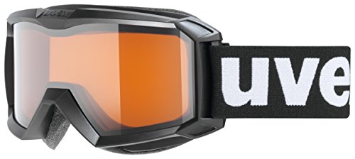 Uvex Unisex-Youth flizz LG ski Goggle, Black mat, one Size
