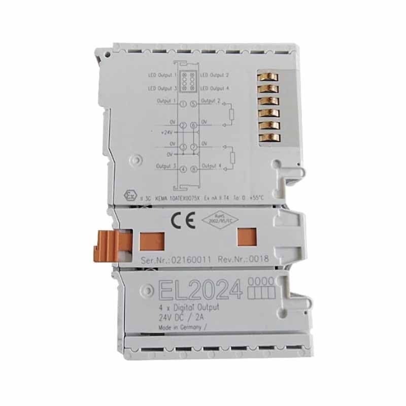 NURII Terminal Module, EL2024, Terminal 4-Channel Digital Output 24 V DC 2 A