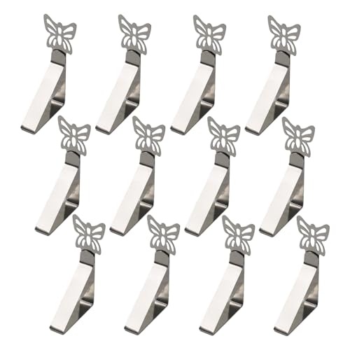 Clips de mesa para manteles, abrazaderas de cubierta de mantel | Abrazadera de decoración de mantel a prueba de óxido para el hogar, pícnic, camping, restaurante al aire libre