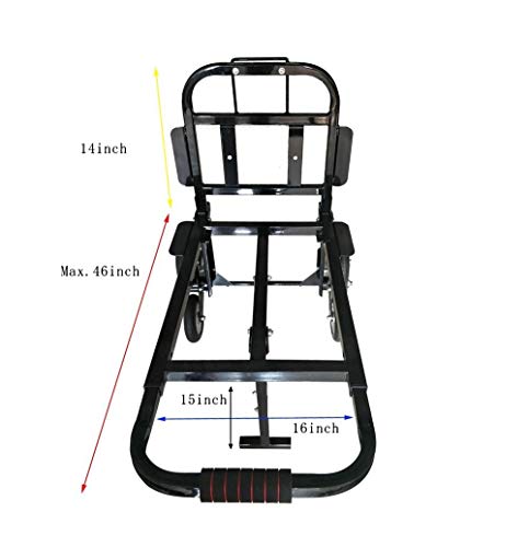 Carretilla plegable para escaleras 420lbs con 6 ruedas miniatura 2