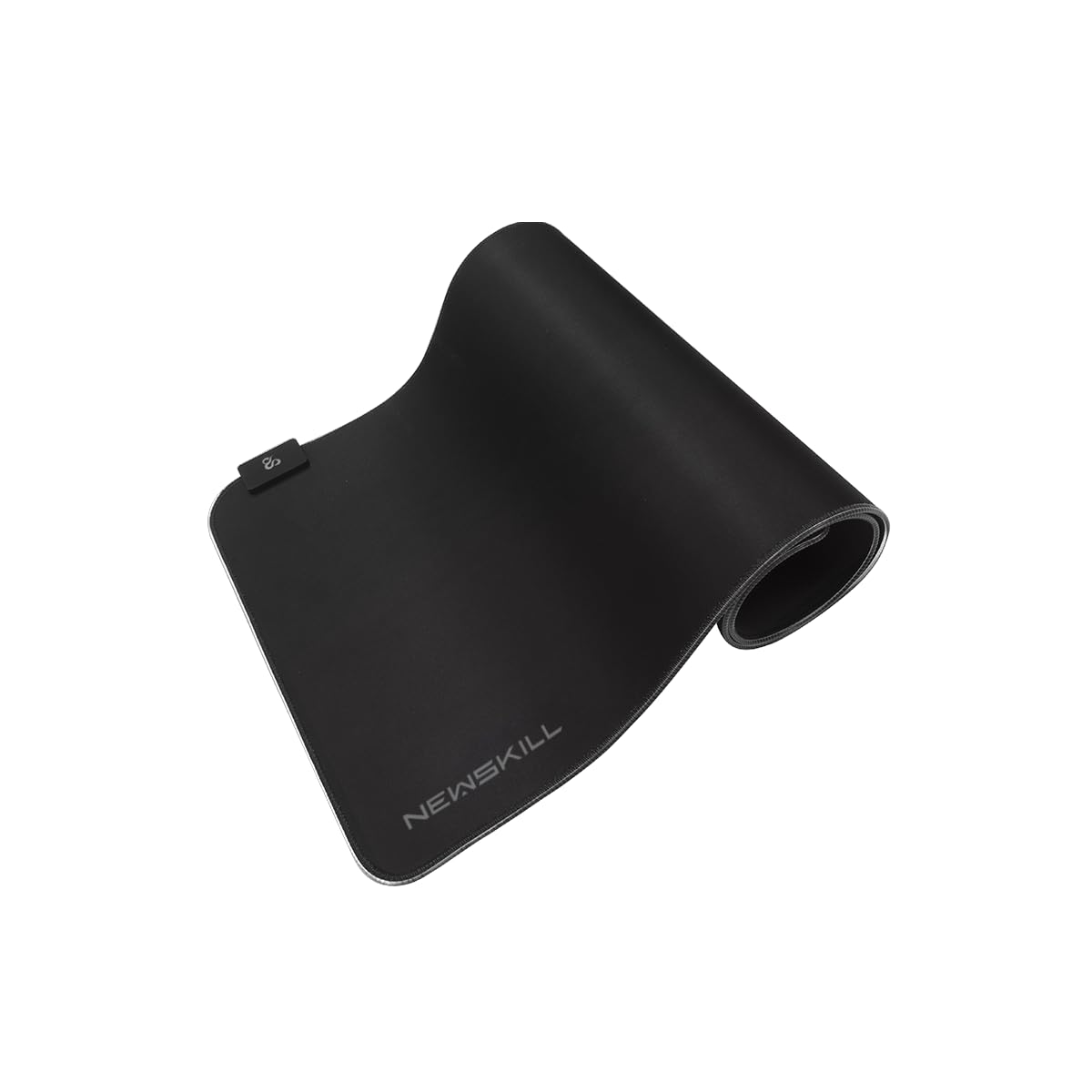 Newskill Nemesis V2 Tappetino Gaming RGB con base in gomma naturale e superficie in microfibra (retroilluminazione RGB intorno alla base) - XL - Nero