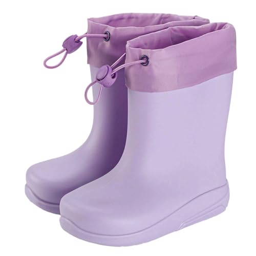 Bottes de pluie caoutchouc enfants filles chaussures durables et souples pour la cour