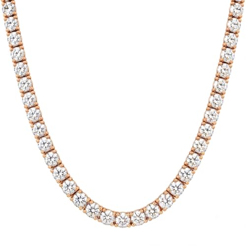 8 Carat LAB GROWN Straight Diamond Tennis Riviera Necklace
