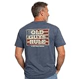 OLD GUYS RULE Men's Flag Served T-Shirt Navy...