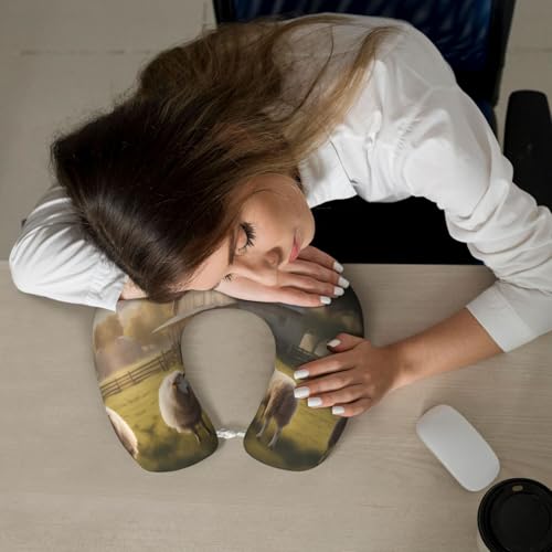 Almohada U Viscoelástica de Viaje 30 cm 25 cm miniatura 6