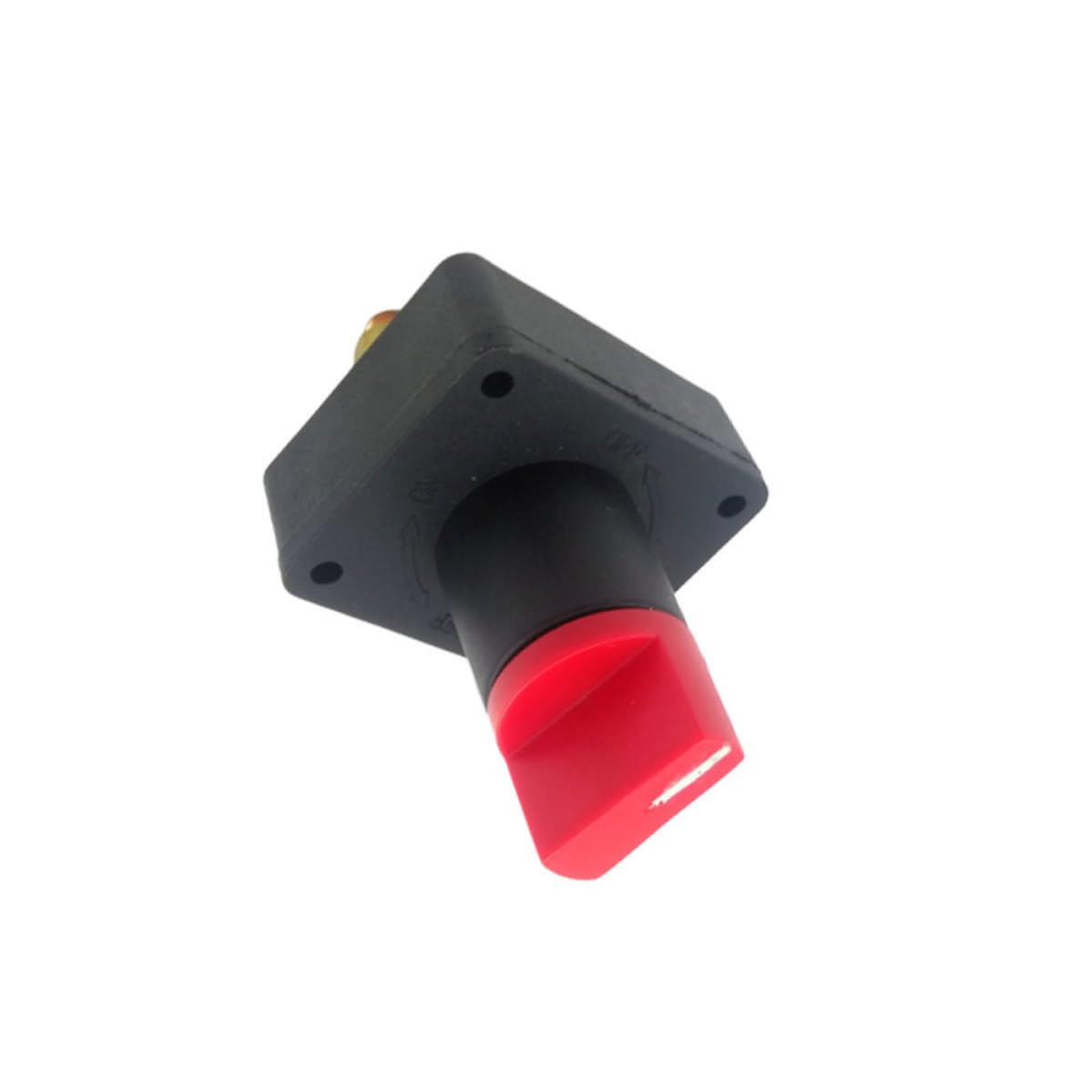 150a 60v Battery Disconnect Switch for Motorcycle and Boat, Black Plastic and Metal Construction with Heat-Resistant and Short Circuit Protection, Detachable Bottom Design for Easy