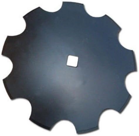 Universal Fit 18" Notched Disc Blade 3mm x 1" Square Axle Hole