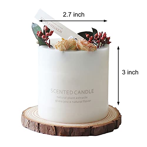 Scented Candles Gifts For Women, Soy Candles For Home Scented, Home Decor Candles With Dried Flowers, Aromatherapy Candles Gift Set For Mothers Day, Birthday, Christmas #TOP4
