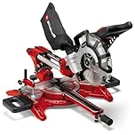 Einhell Scie à onglet radiale TC-SM 2131/1 Dual (max. 1 800 W, 4 900 tour/min, système de glissière intégré, butée de pièce, dispositif de serrage, avec lame aux carbures de tungstène et laser)