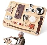 Dementia Activities For Seniors-Fidget Busy Board-Alzheimers Products for Elderly-Memory Games for Autism Adult-Dementia Gadgets-Sensory ADHD Toys-Anxiety Relief Items-Gift for Dementia Patients