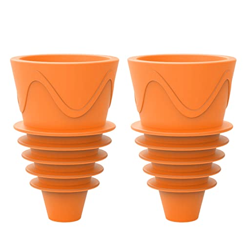 GNGR Piège à mouches à fruits - Pour l'extérieur - Orange - Taille unique