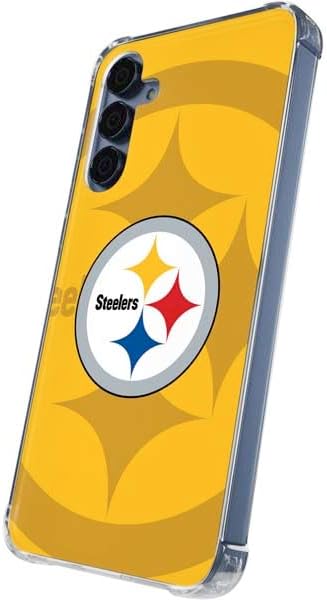 Skinit Clear Phone Case Compatible with Galaxy A35 5G - Officially Licensed NFL Pittsburgh Steelers Double Vision Design