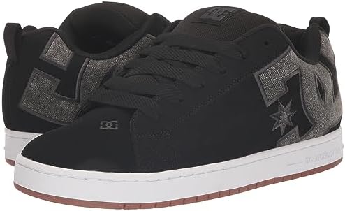DC Men's Court Graffik Casual Skate Shoe, Black WASH, 14 | Image 6