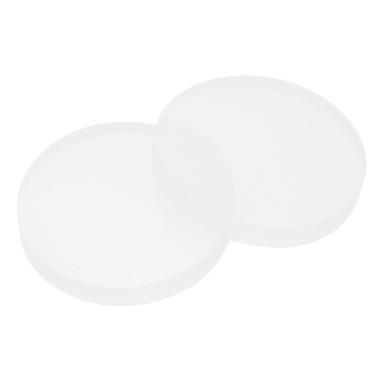 PATIKIL Glass Table Top Anti Slip Pads, 10Pcs 30mm Dia x 5mm Thick Clear Glasses Tables Silicone Bumper Pad for Photo Frame Furniture Kitchen Cabinets DIY Home Craft, White
