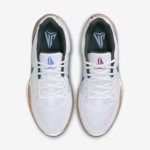 Ja 2 Basketball Shoes (FD7328-101, White/Hemp/Vintage Green/Astronomy Blue) Size 10