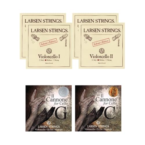 Larsen Cello Strings - Limited Edition Set | Larsen Cello A&D with Il Cannone Cello G&C (Soloist)