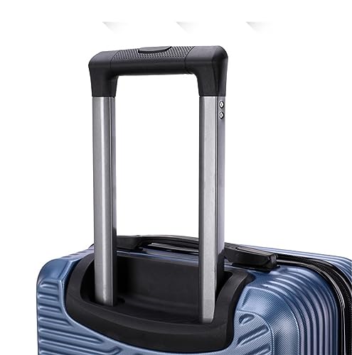 Business Travel Luggage 20inch Lightweight Hardside 4-Wheel Spinner Travel Luggage,Scratch-Resistant Carry-on Light Suitcase (D 20in)4