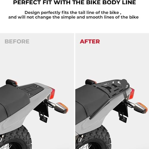 Porte-Bagages Arrière de Moto TW200 Solution de Charge Robuste en Acier - 6