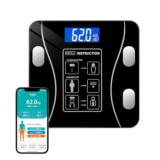 Balança Digital Corporal Bioimpedância Portátil Inteligente c/Aplicativo Bluetooth Display Vidro temperado com medição de percentual de gordura para avaliação corporal fitness Original Achado Tech