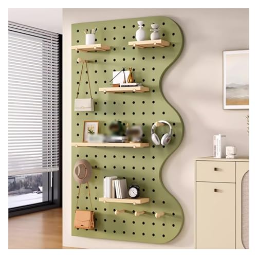 Panneau perforé en bois massif pour un rangement mural design et élégant