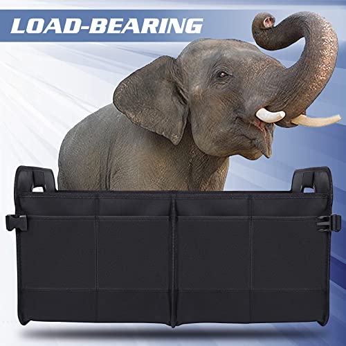 Sposuit Trunk Organizer For Car - Collapsible Trunk Storage With 11 Pockets & Reinforced Handles, Suv Trunk Organizers For Grocery Cargo(Black) #TOP7