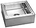 Just C-2523 Floor Mop Sink 16ga T-304 Stainless Steel with Perforated Drain