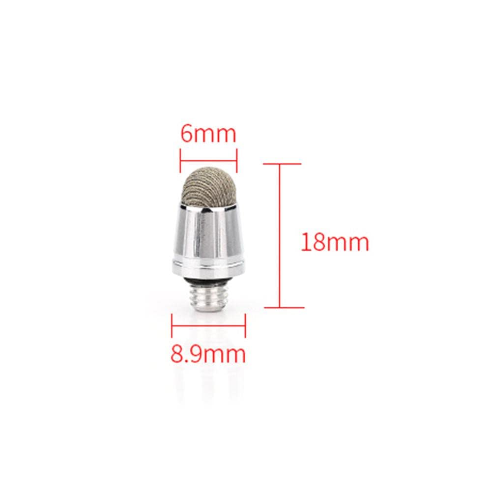 15 Punte Di Ricambio Per Penna Stilo Capacitiva – Filettatura M5, Punta In Fibra Conduttiva, Compatibile Con Tablet E Smartphone